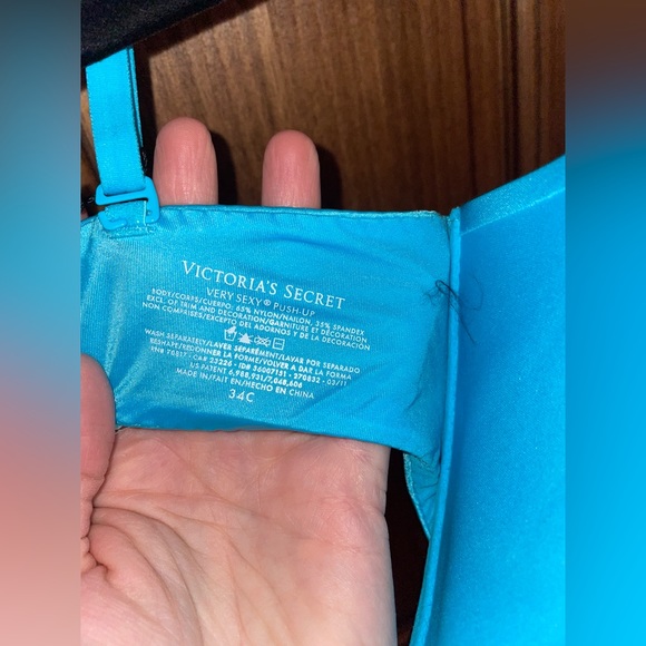 NWT Victoria’s Secret Very Sexy Push-up. Blue sequen - Picture 3 of 3